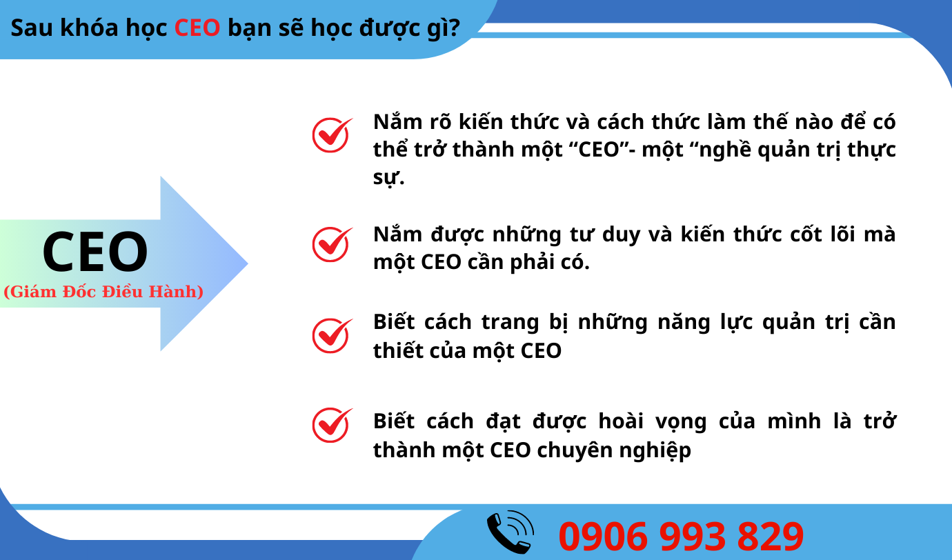 Khóa học ceo giám đốc điều hành